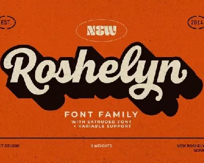 Roshelyn font