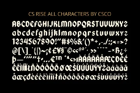 CS Rise font