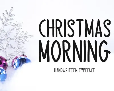 Christmas Morning font