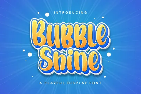 Bubble Shine font