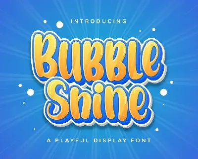 Bubble Shine font