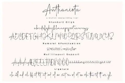 Anthanista font