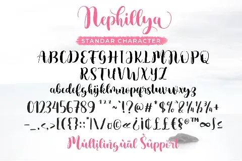 Nephillya font