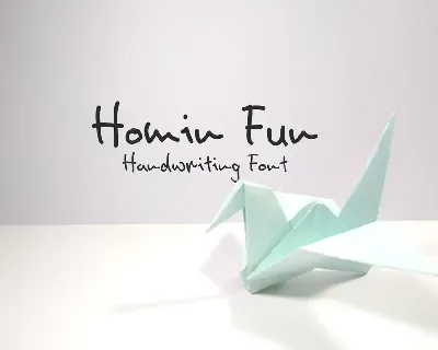 Homin Fun Demo font