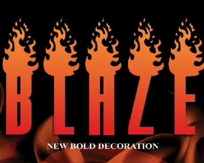 Blaze Display font