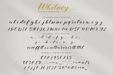 Whitney font