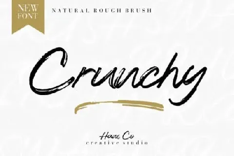 Crunchy Brush font