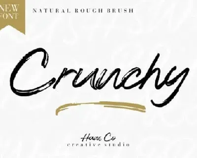 Crunchy Brush font