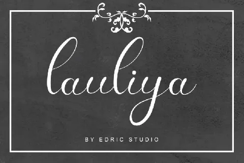 Lauliya Calligraphy font