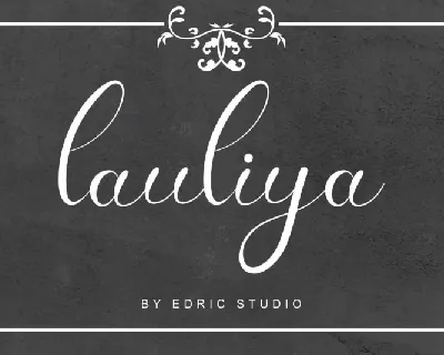 Lauliya Calligraphy font