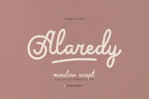 Alaredy Script font