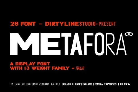 Metafora font