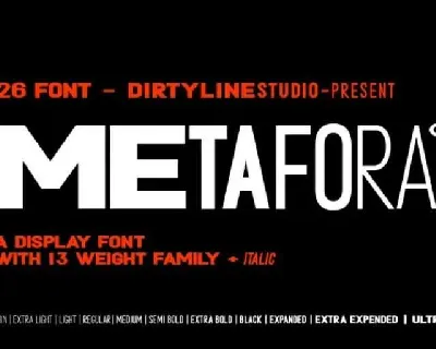 Metafora font