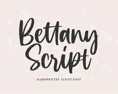 Bettany Script font