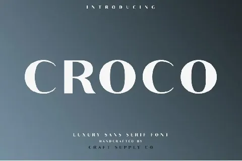 Croco Demo font