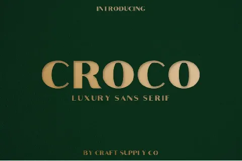 Croco Demo font