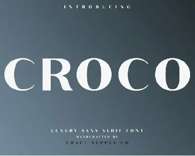 Croco Demo font