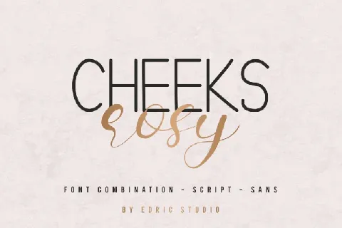 Cheeks Rosy Duo font