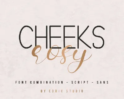 Cheeks Rosy Duo font