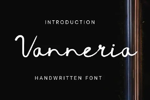 Vanneria Handwritten font