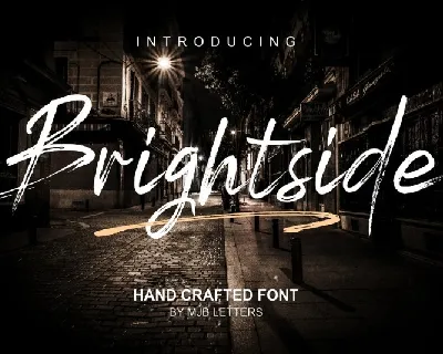 Brightside Brush font