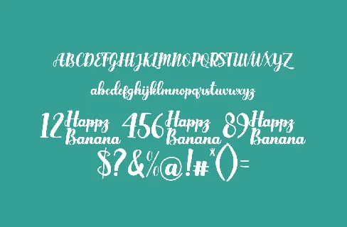 Happy Banana font