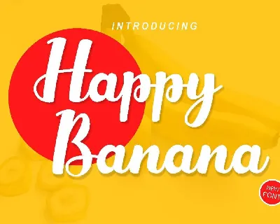 Happy Banana font