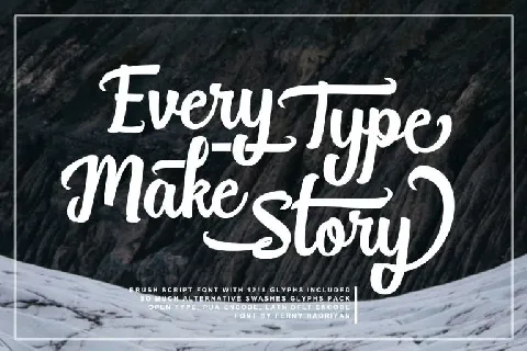 Break Stones Script Brush font