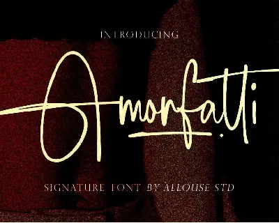 Amorfatti font