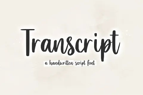 Transcript font