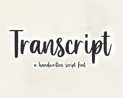 Transcript font