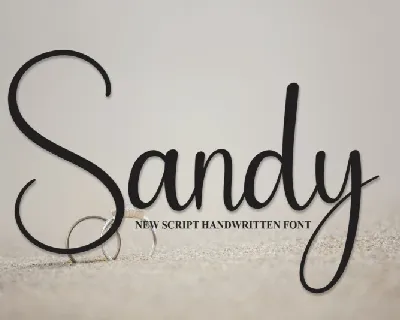 Sandy Script font