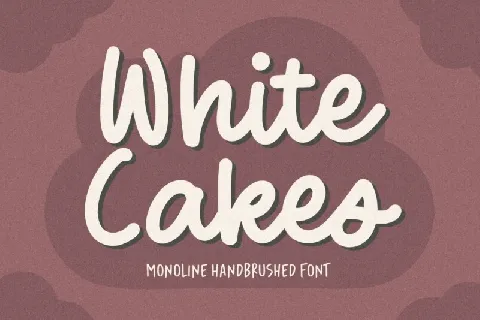 White Cakes font