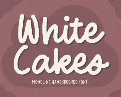 White Cakes font