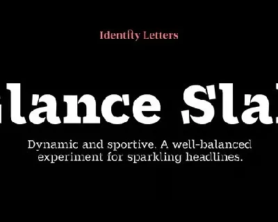 Glance Slab Family font