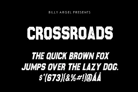 Crossroads font