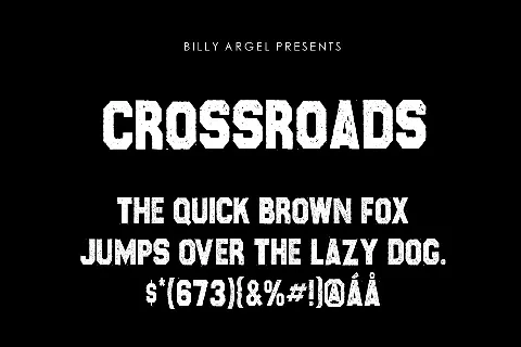 Crossroads font