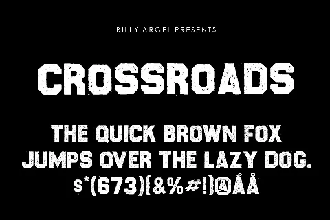 Crossroads font