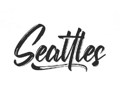 Seattles Brush font