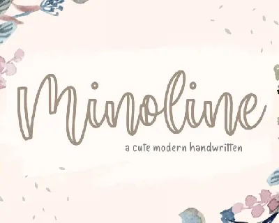 Minoline Cute Handwritten Script font