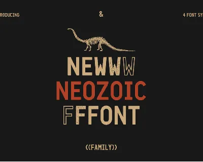 Neozoic Family font