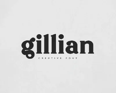 Gillian font