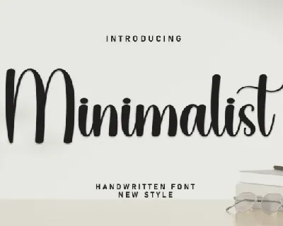 Minimalist Script Typeface font