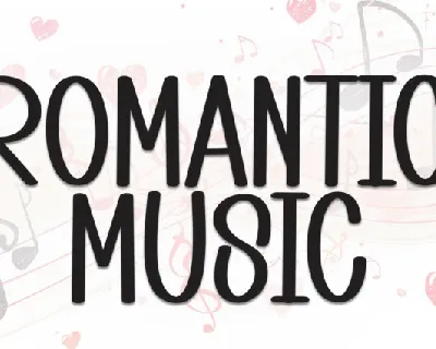 Romantic Music Display font