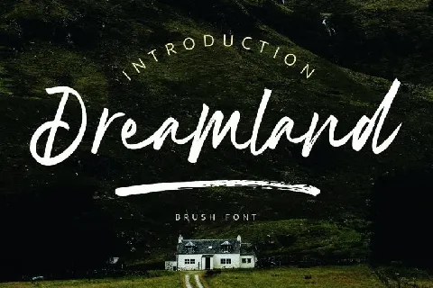 Dreamland Brush font