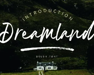 Dreamland Brush font