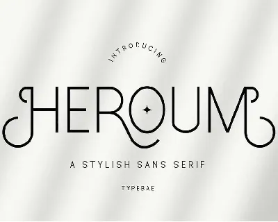 Heroum font