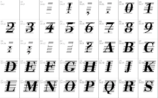 Bodonio Notebook font