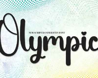 Olympic Script font