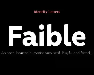 Faible Family font